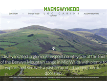 Tablet Screenshot of maengwyneddlogcabins.co.uk